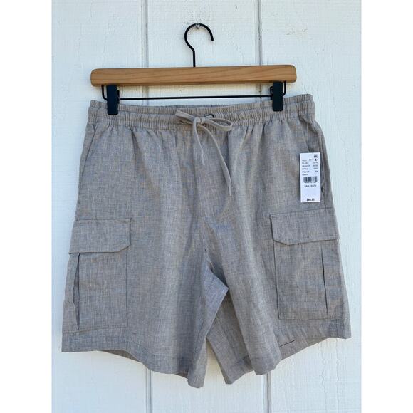 NWT Pacsun Cargo Shorts, Elastic Waist, Gray, Size S - Picture 1 of 5